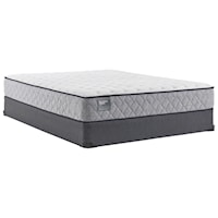 Twin 10 1/2" Cushion Firm Tight Top Mattress and 5" Low Profile Foundation
