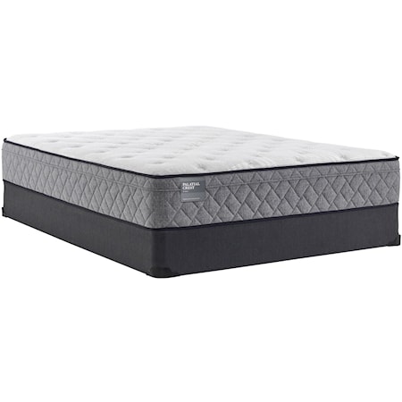 Cal King 12" Plush Euro Top Innerspring Mattress and 9" High Profile Foundation