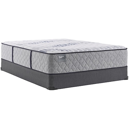 Queen 14 1/2" Firm Individually Wrapped Coil Mattress and 5" Low Profile Foundation