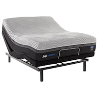 Twin Extra Long Performance Hybrid Mattress and Ease 3.0 Adjustable Base