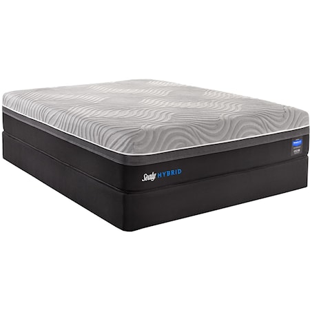 Queen Plush Performance Hybrid Mattress and StableSupport Foundation