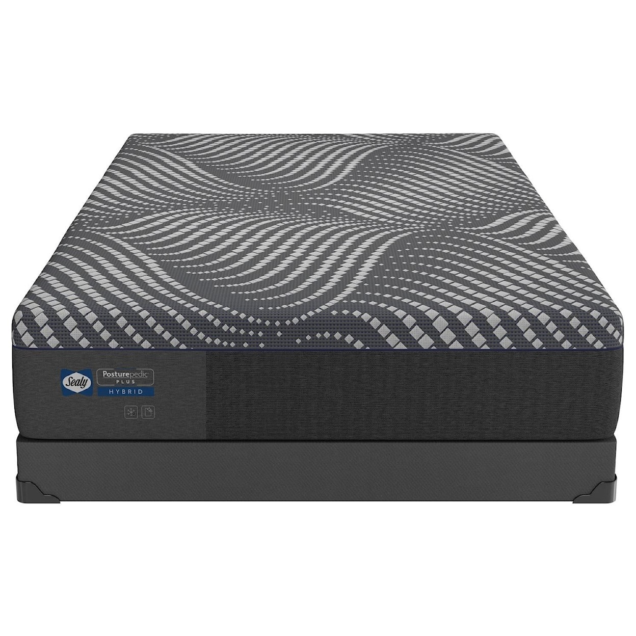 Sealy Sealy Hybrid King Brenham Firm Mattress+LoPro Base