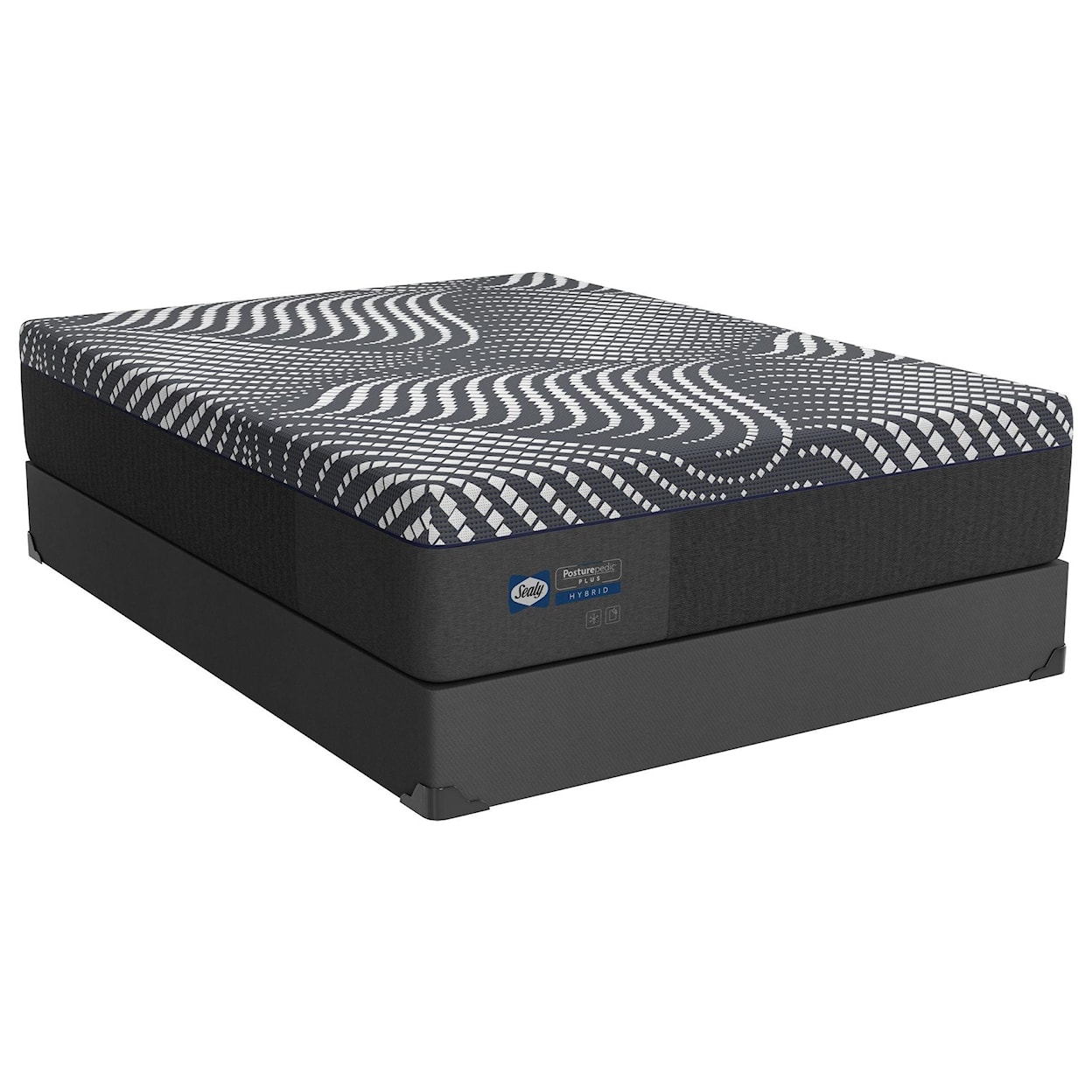 Sealy Sealy Hybrid Full High Point Firm Mattress+Standard Bas