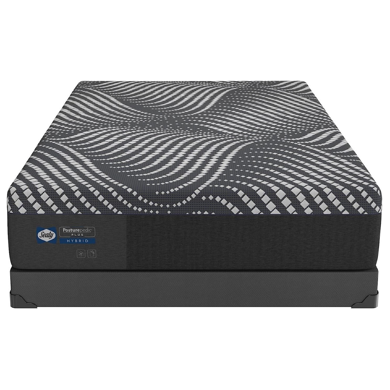 Sealy Sealy Hybrid King High Point Firm Mattress+LoPro Base