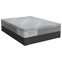 Cal King 11" Firm Gel Memory Foam Mattress and Low Profile Base 5" Height