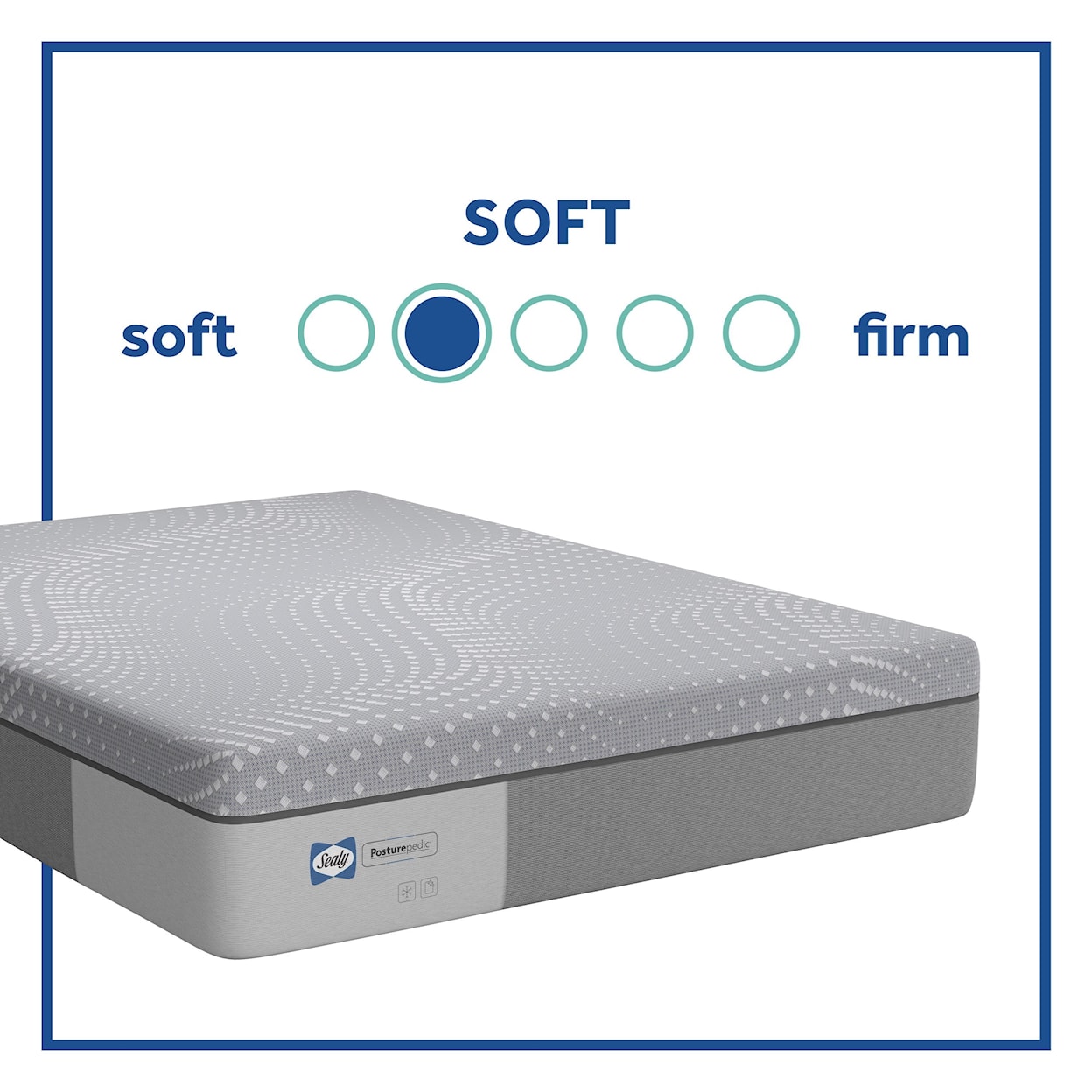 Sealy PPF5 Posturpedic Foam Soft Twin XL 13" Soft Gel Memory Foam Adj Set