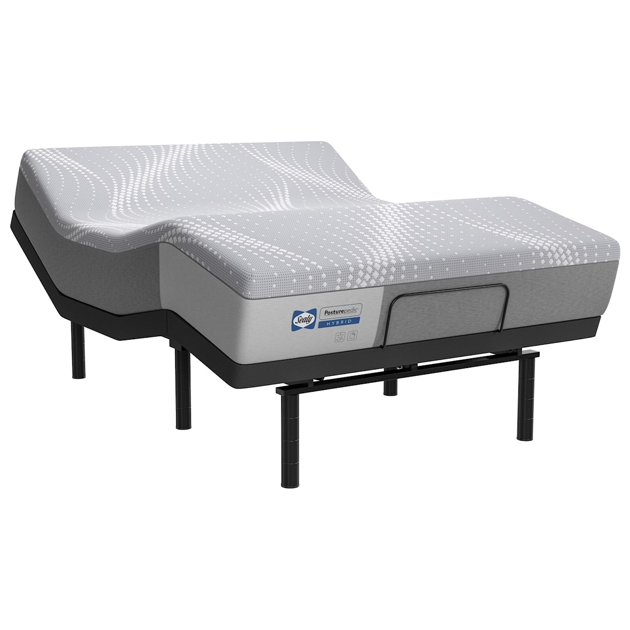 Sealy PPH3 Posturpedic Hybrid Medium Queen 12" Medium Hybrid Adjustable Set