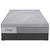 Cal King 13" Firm Hybrid Mattress and 5" Low Profile Foundation