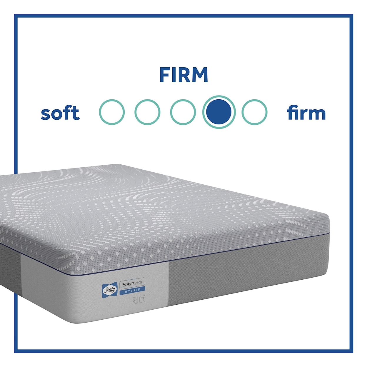 Sealy PPH5 Posturpedic Hybrid Firm Twin 13" Firm Hybrid Adjustable Set