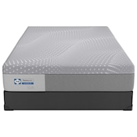 Cal King 13" Firm Hybrid Mattress and Low Profile Base 5" Height