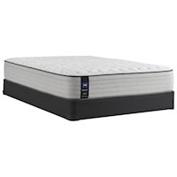 Twin 13" Firm Faux Euro Top Mattress and Standard Base 9" Height