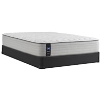 King 13" Firm Faux Euro Top Mattress and Standard Base 9" Height