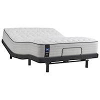 King 13" Firm Faux Euro Top Mattress and Ease 3.0 Adjustable Base