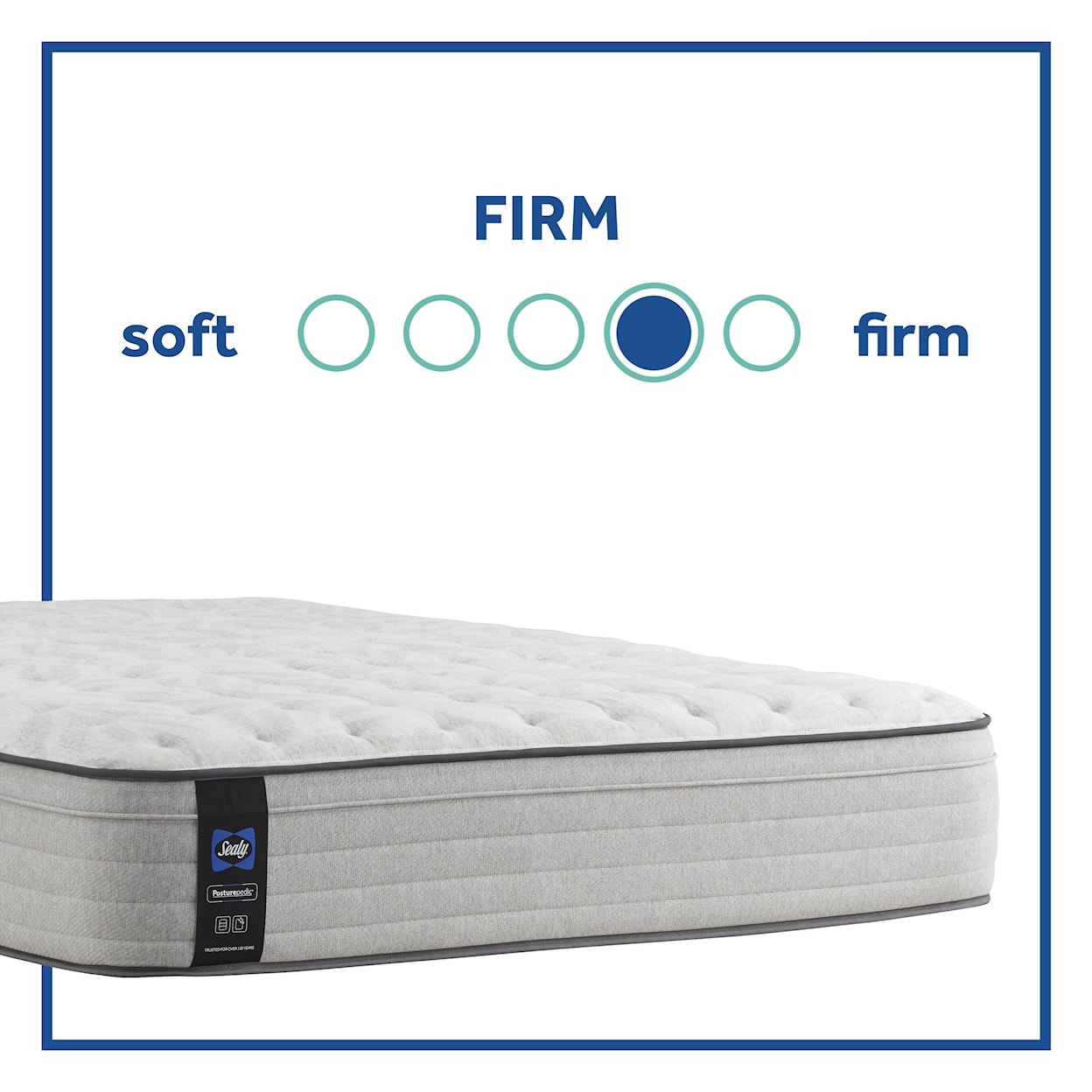 Sealy SUMMER ROSE - EURO TOP - FIRM Twin 13" Firm FXET Mattress