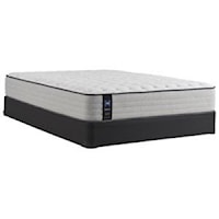 King 12" Firm Tight Top Encased Coil Mattress and 5" Low Profile Foundation