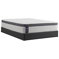 Twin 14" Medium Euro Pillow Top Mattress and Standard Base 9" Height