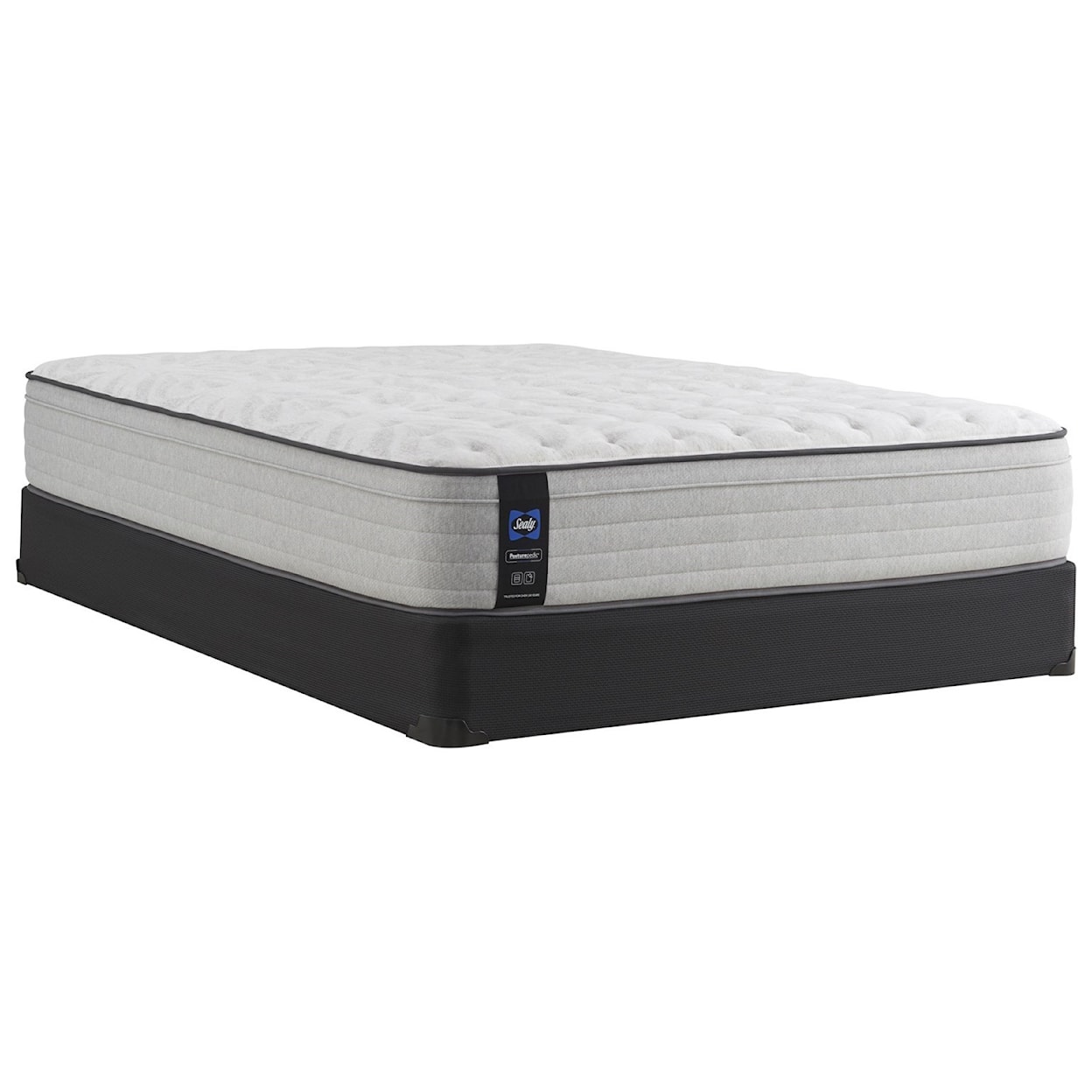 Sealy PPS3 Posturpedic Innerspring Med FXET Twin 13" Medium  Faux Euro Top Mattress Set