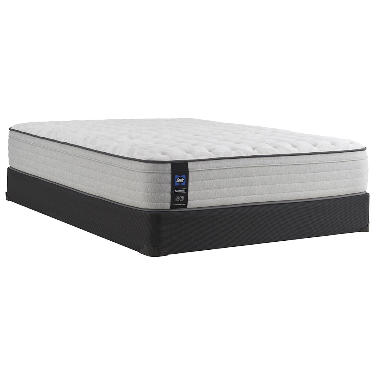 Sealy PPS3 Posturpedic Innerspring Med FXET Full 13" Medium Faux Euro Top Mattress Set