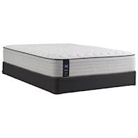 Cal King 13" Medium Faux Euro Top Mattress and 9" Regular Height Foundation