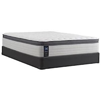 Twin 14" Soft Euro Pillow Top Mattress and 5" Low Profile Foundation