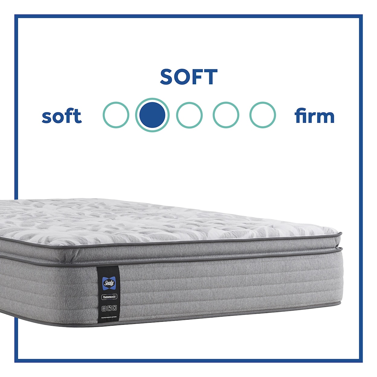 Sealy PPS4 Posturpedic Innerspring Soft EPT Twin 13 1/2" Soft EPT Mattress Set