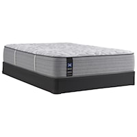 Cal King 14" Firm Faux Euro Top Mattress and Standard Base 9" Height