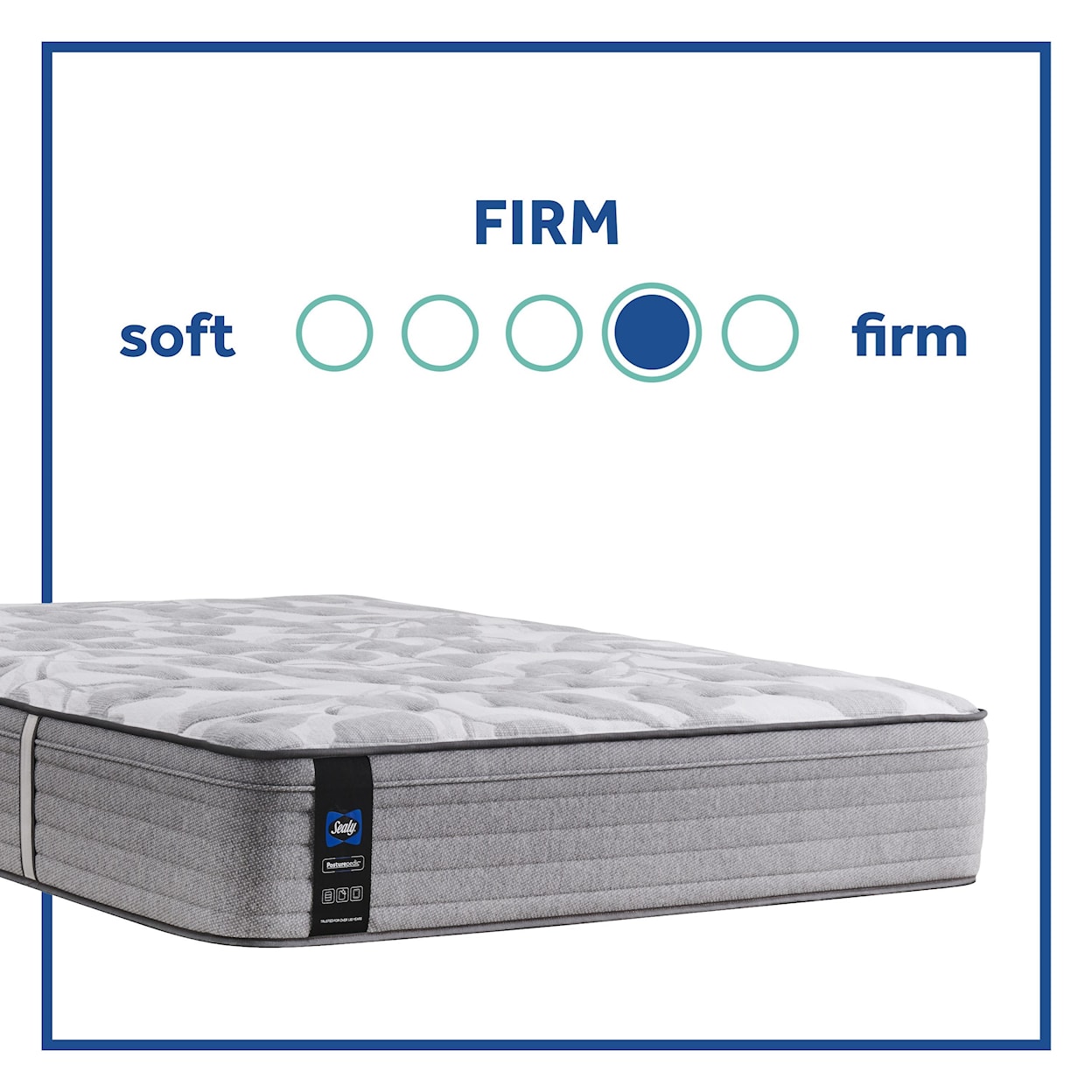 Sealy PPS5 Posturpedic Innerspring Firm FXET Twin XL 14" Firm Faux Euro Top Mattress