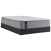 King 14" Medium Faux Euro Top Mattress and Standard Base 9" Height