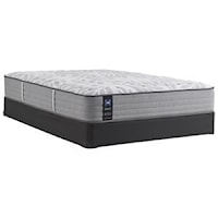 Cal King 12 1/2" Medium Tight Top Mattress and 5" Low Profile Foundation