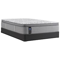 Full 15" Soft Euro Pillow Top Mattress and Standard Base 9" Height