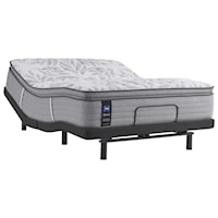 King 15" Soft Euro Pillow Top Mattress and Ease 3.0 Adjustable Base