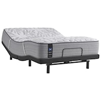 King 14" Soft Faux Euro Top Mattress and Ease 3.0 Adjustable Base