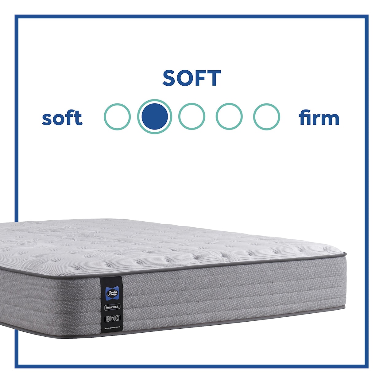 Sealy PPS5 Posturpedic Innerspring Soft TT Queen 12 1/2" Soft Tight Top Mattress