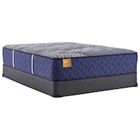 Twin 15 1/2" Plush Hybrid Tight Top Mattress and 5" Low Profile Foundation