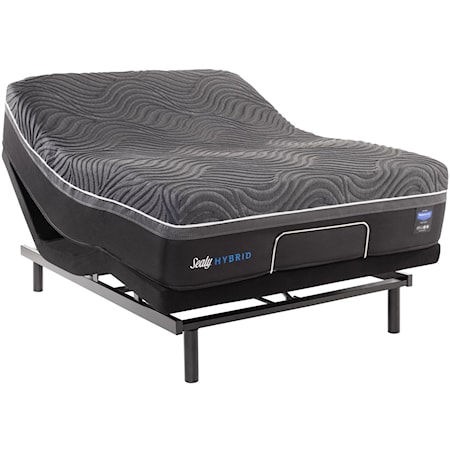 Queen Ultra Plush Premium Hybrid Mattress and Ease 3.0 Adjustable Base
