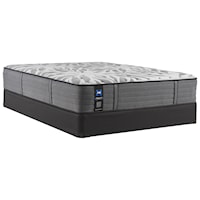 Cal King 13" Medium Feel Tight Top Individually Wrapped Coil Mattress and 9" Regular Height Foundation