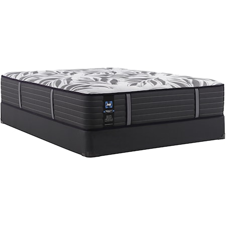 Queen 14" Firm Tight Top Individually Wrapped Coil Mattress and 5" Low Profile Foundation