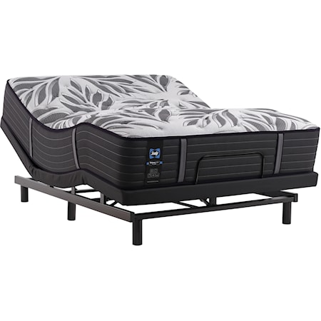 King 14" Soft Tight Top Individually Wrapped Coil Mattress and One Pc Ease 3.0 Adjustable Base