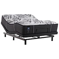 King 15" Ultra Soft Tight Top Individually Wrapped Coil Mattress and One Pc Ease 3.0 Adjustable Base