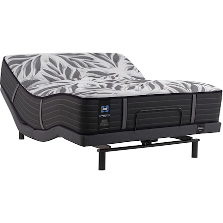 King 15" Ultra Soft Tight Top Individually Wrapped Coil Mattress and Ergomotion Inhance Power Base