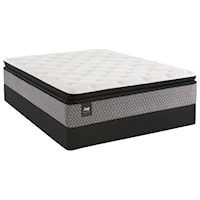 Twin Extra Long 12" Plush Euro Pillow Top Innerspring Mattress and StableSupport™ Foundation
