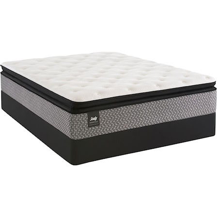 Full 12" Plush Euro Pillow Top Innerspring Mattress and StableSupport™ Foundation