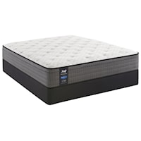 Queen 13" Cushion Firm Faux Pillow Top Mattress and StableSupport™ Foundation