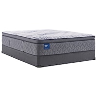 Twin Extra Long 15" Plush PT Individually Wrapped Coil Mattress and 5" Low Profile Foundation