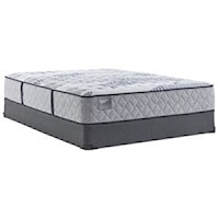 King 12 1/2" Cushion Firm Individually Wrapped Coil Mattress and 9" Regular Height Foundation