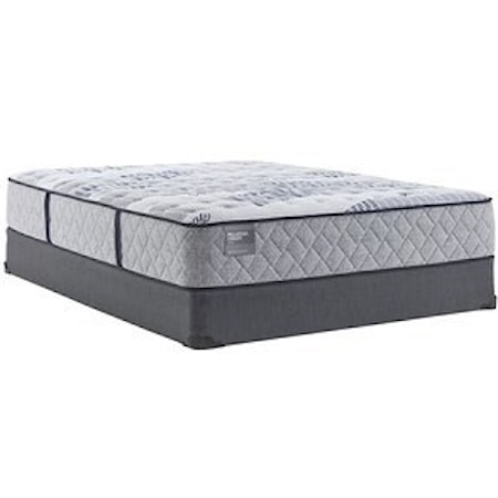 King 12 1/2" Cushion Firm Individually Wrapped Coil Mattress and 9" Regular Height Foundation