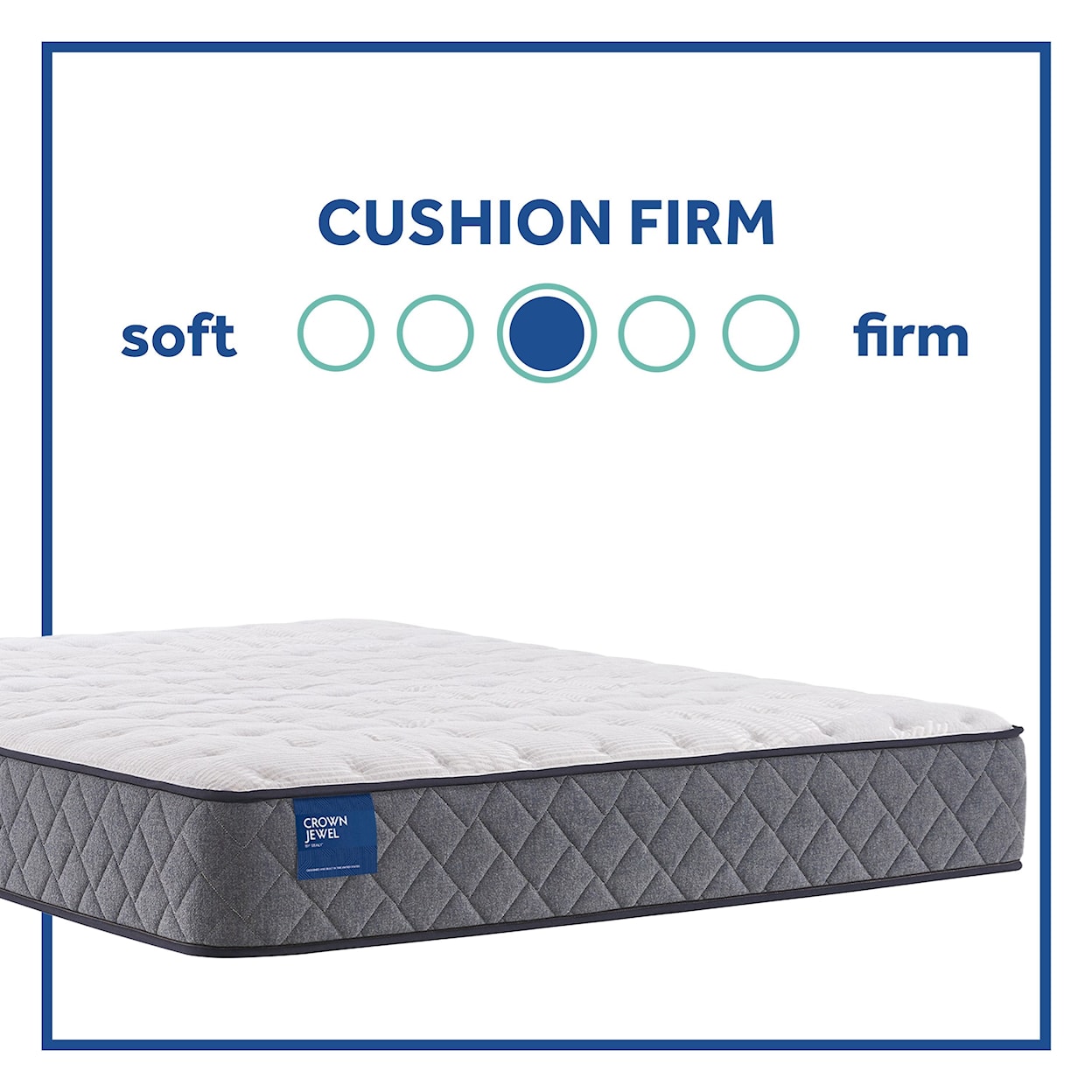 Sealy Scallop Pearl CF TT B2 Twin 10 1/2" Cushion Firm Mattress