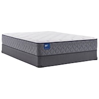 Twin 12" Plush Faux Euro Top Innerspring Mattress and 5" Low Profile Foundation