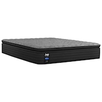 King Cushion Firm Euro Pillow Top Encased Coil Mattress and Divided King Ease 3.0 Adjustable Base