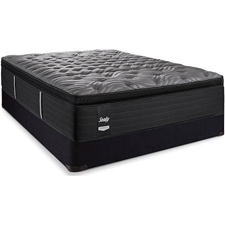 Twin Extra Long 17" Plush Euro Pillow Top Pocketed Coil Mattress and 9" StableSupport™ Foundation